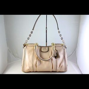 Coach Blush/Taupe Leather Purse